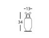 Scheme Vase SHOWTIME B.D (Barcelona Design) ACCESSORIES SWJAR2BL Contemporary / Modern