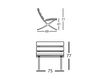 Scheme Chair B.D (Barcelona Design) PUBLIC SEATING Bench 1 seat 75 UPHOLSTERED Loft / Fusion / Vintage / Retro